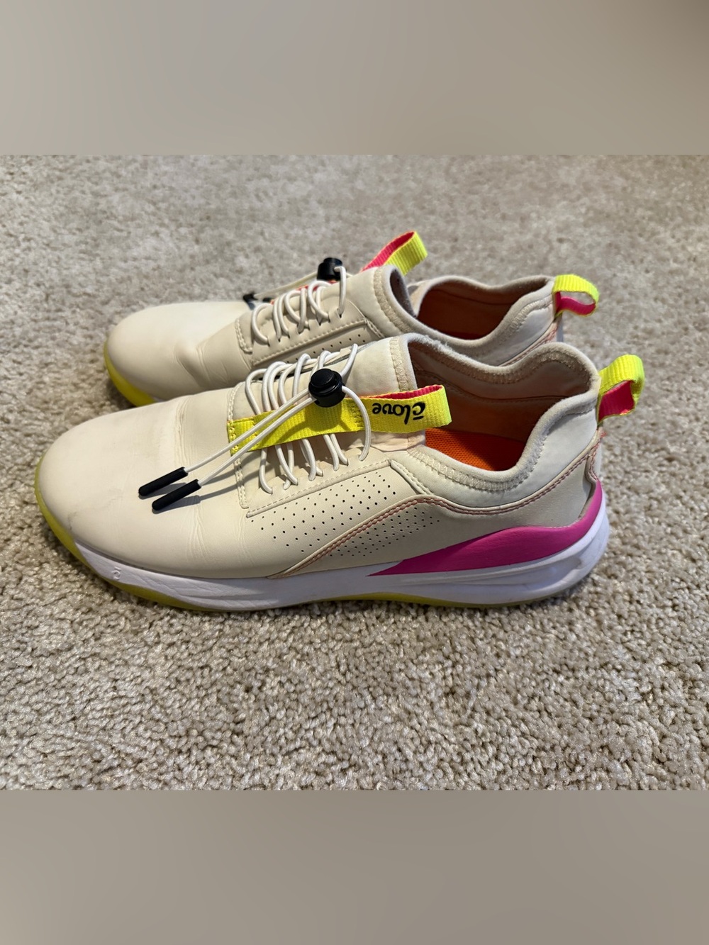 Clove Classic Nursing Shoes Lemonade Pink Yellow Women’s 8.5 Slip Resistant
